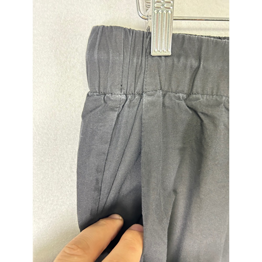 Breathable Minimalist Grade & Gather Women Med Black 100% Cotton Drawstring Pant - Picture 7 of 9